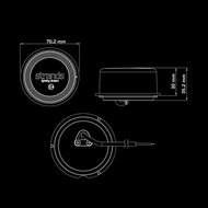Strands FOR9T Geo Breedtelamp Rood