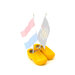 KLOMPEN 14 CM - VOOR 2 VLAGGETJES