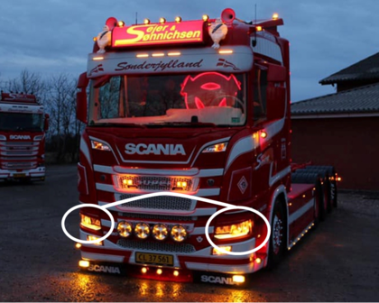 LED positielicht Koplamp Scania R/S 2016+ LED positie licht