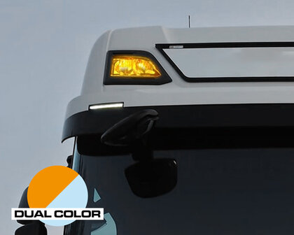LED Oranje/wit positielicht skylight Scania (set) Zonder fli