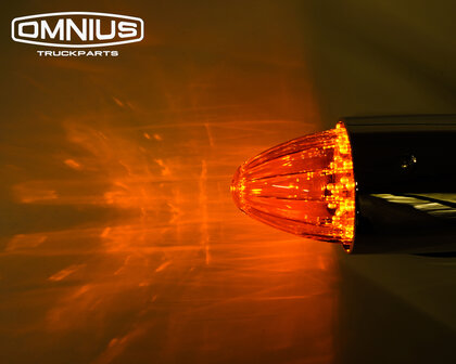 Omnius LED Torpedo lamp wit of oranje lens Oranje