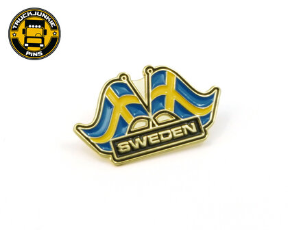 PIN SWEDEN FLAGS