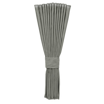 SIDE CURTAIN AND WINDOW PELMET - GRAY AND GARGOLA FRINGES