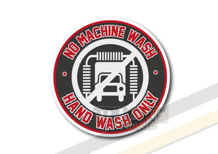 HAND WASH ONLY  NO MACHINE WASH STICKER
