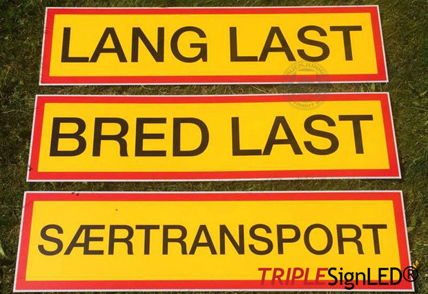 triple sign vlakke lichtbak tegen grille of bullbar