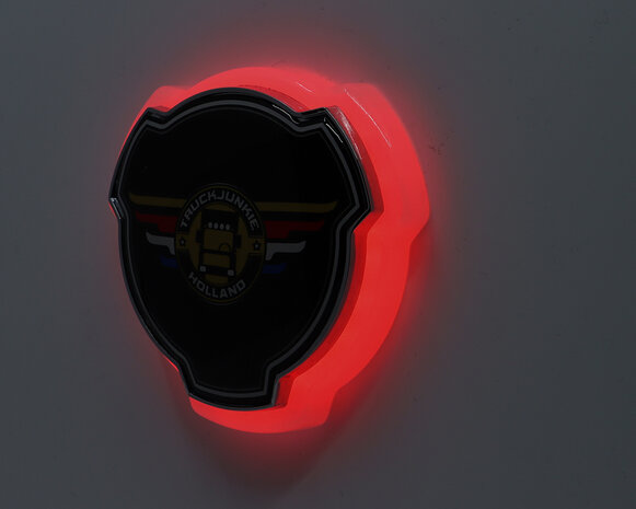 scania embleem logo verlicht rood