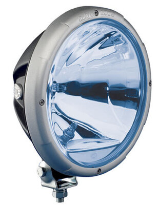 Hella Rallye 3003 met helder blauw glas en klein licht