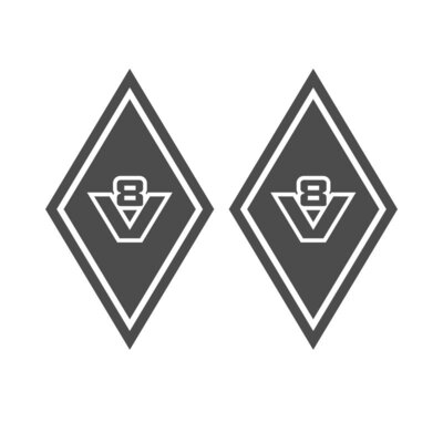 HOEKSCHILD STICKER V8 OUD