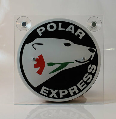 POLAR EXPRESS ZWART/WIT - LICHTBAKJE DELUXE - LOSSE FRONTPLAAT