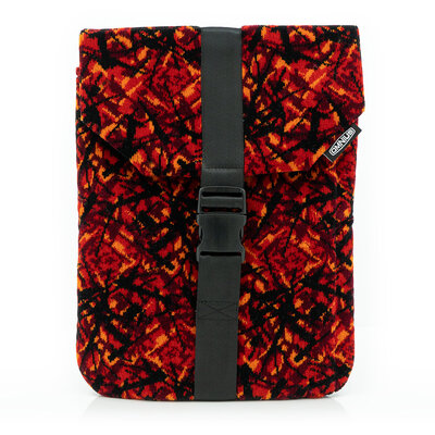 OMNIUS LAPTOPHOES KLEIN - ROOD PLUCHE - CLIPSLUITING