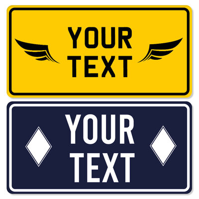 CUSTOM METALEN PLAAT GEPRINT - AMERIKA