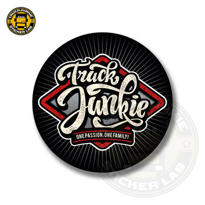 Truckjunkie - Red wyber - Full print sticker