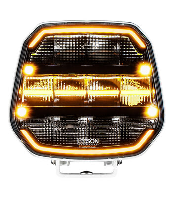  Ledson Epix9+ Strobe Wide Driving Beam hulplicht 9&quot; (Ivoorwit, Powerboost)