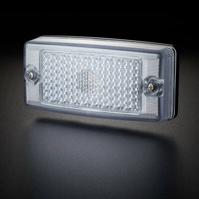 OMNIUS LED ZIJMARKERINGSLAMP - LED WARM WIT / LENS HELDER