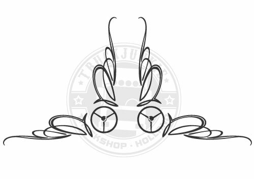 OLDSKOOL STUUR - RAAMSTICKER HOEK