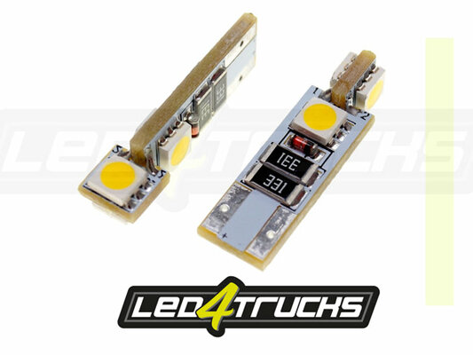 WARM WIT - 4xSMD LED 24V - W3W / W5W