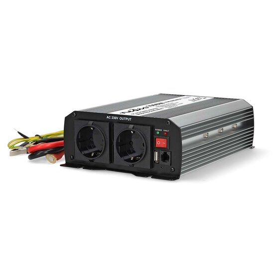 NEDIS OMVORMER GEMODIFICEERDE SINUSGOLF 24V 1000W | PIEKVERMOGEN 2000W