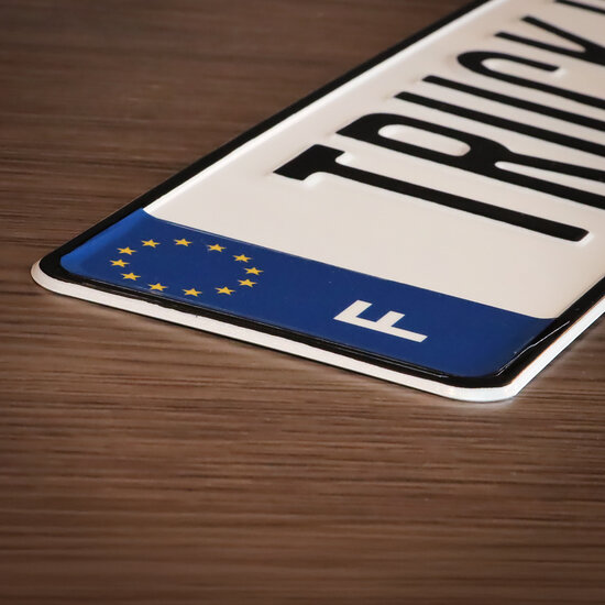 TARGA FRANCIA - CON TESTO PERSONALIZZATO