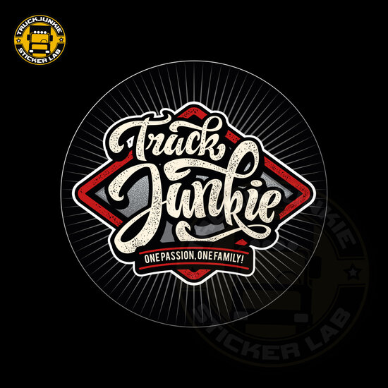 Truckjunkie - Red wyber - Full print sticker