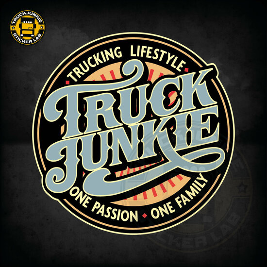 Truckjunkie - Trucking Lifestyle Script - Full print sticker