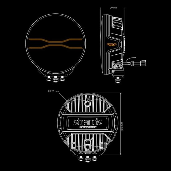 Strands FOR9T Dragon Drive 9&quot; Driving light