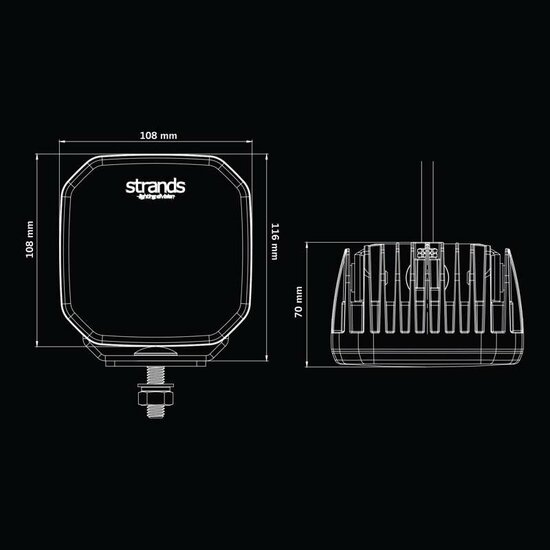 Strands FOR9T No-Glare 78W Werklamp
