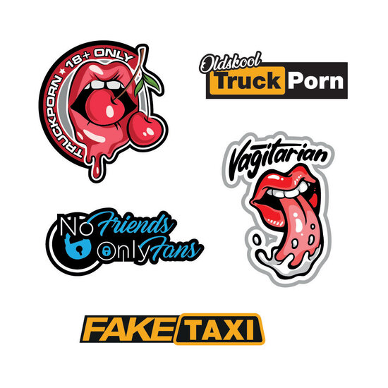 18+ Combipakket Stickerset 