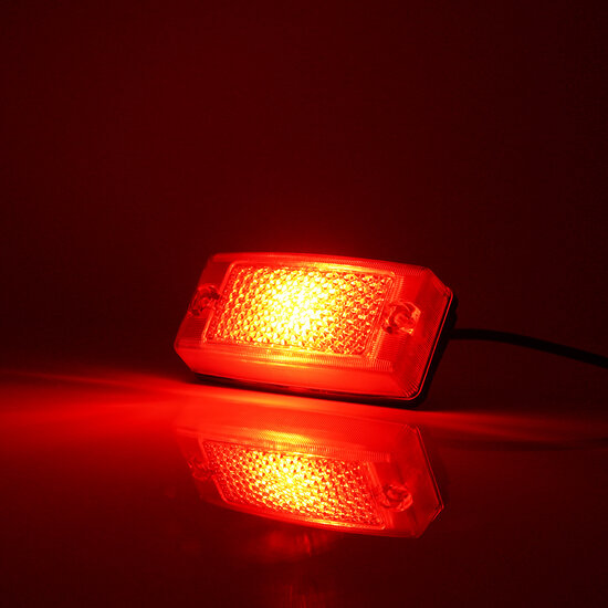 OMNIUS LED ZIJMARKERINGSLAMP - LED ROOD / LENS ROOD - REM-/ACHTERLICHT