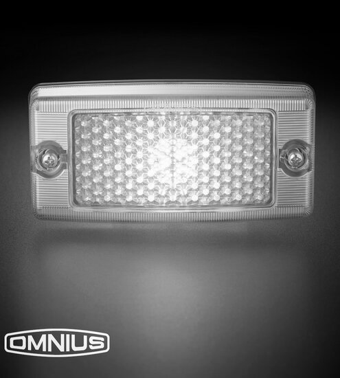 OMNIUS LED ZIJMARKERINGSLAMP - LED WIT / LENS HELDER