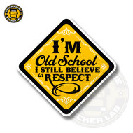 I&#039;m old skool - Full print sticker