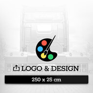 SPATLAP 250 X 25CM - EIGEN DESIGN MET LOGO - NIEUWE EDITOR
