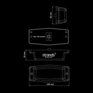 Strands IZELED Black Bullet Double Burner (donkere lens)