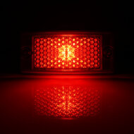 OMNIUS LED ZIJMARKERINGSLAMP - LED ROOD / LENS ROOD - REM-/ACHTERLICHT