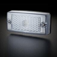 OMNIUS LED ZIJMARKERINGSLAMP - LED WARM WIT / LENS HELDER