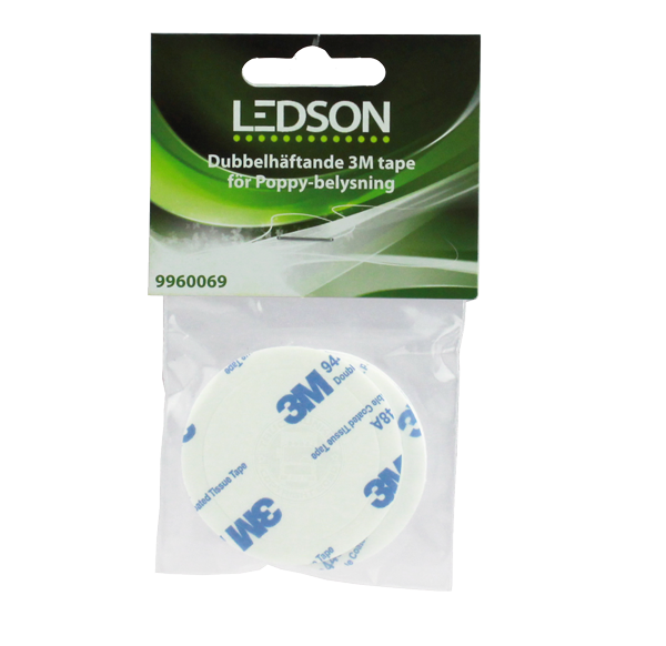 LEDSON - DUBBELZIJDIGE TAPE VOOR POPPY LED (3-PACK)