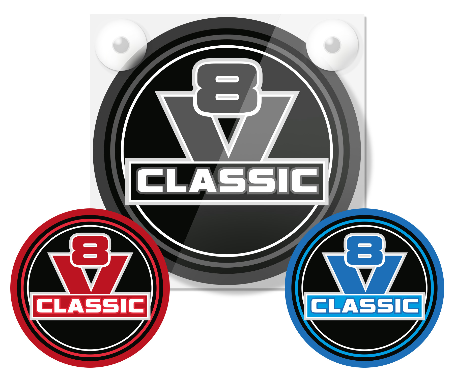 V8 CLASSIC - LICHTBAKJE DELUXE - LOSSE FRONTPLAAT
