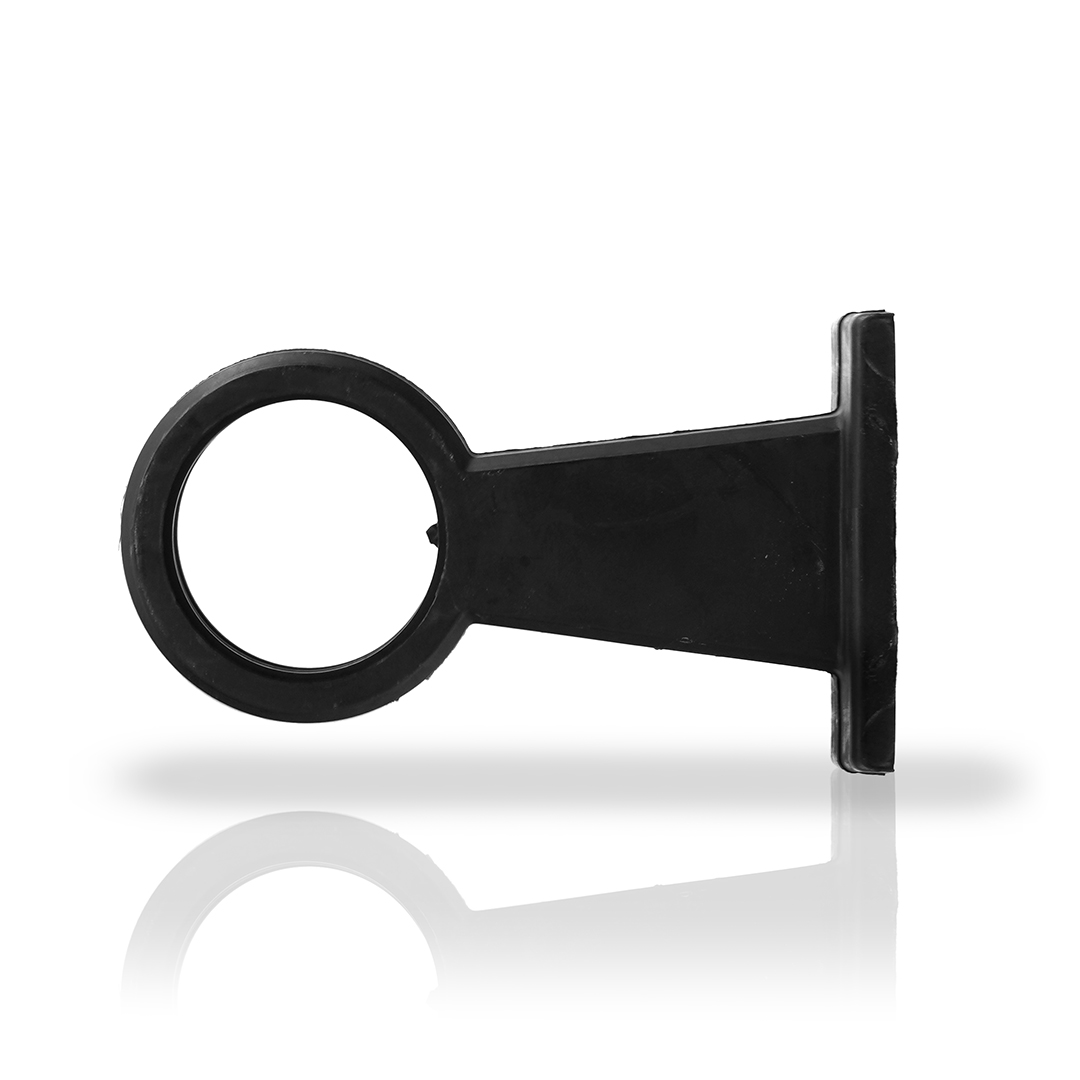 DEENSE ZIJMARKERLICHTHOUDER RUBBER - RECHT - 165mm