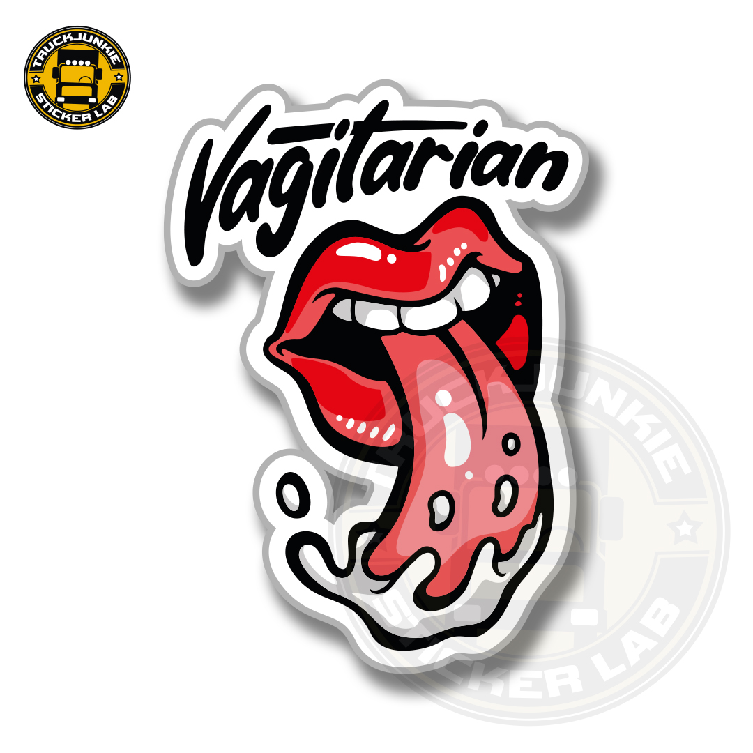 Vagitarian - Full print sticker