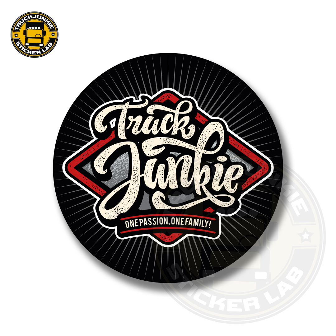 Truckjunkie - Red wyber - Full print sticker