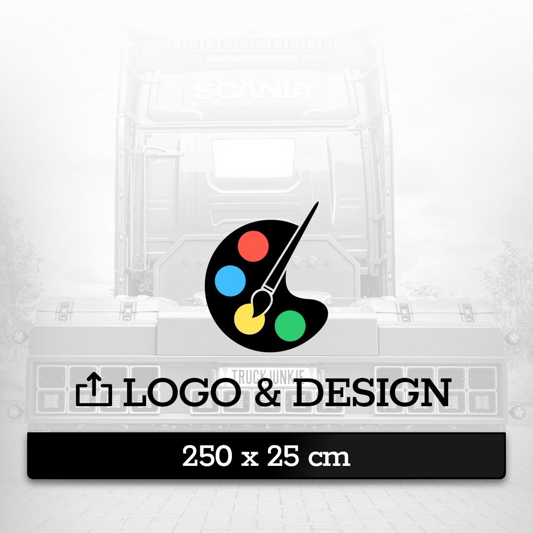 SPATLAP 250 X 25CM - EIGEN DESIGN MET LOGO - NIEUWE EDITOR