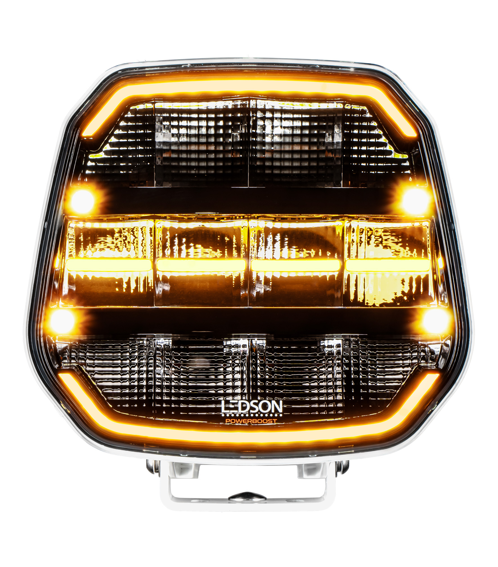  Ledson Epix9+ Strobe Wide Driving Beam hulplicht 9" (Ivoorwit, Powerboost)