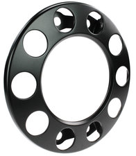 OPSTAPRING - STALEN VELG- 10 GAATS OPEN - ZWART