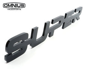 SUPER 2.0 EMBLEEM - ZWART