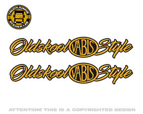 OLDSKOOL VABIS STYLE - 2-KLEURIGE STICKER