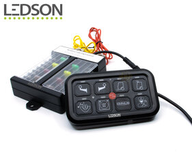 LEDSON - RELAIS SCHAKELPANEEL - 8 UITGANGEN - BLUETOOTH / APP CONTROL / RGB 