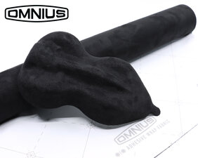 OMNIUS  - ADHESIVE WRAP FABRIC - ALCANTARA - ZWART