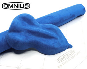 OMNIUS - ZELFKLEVENDE WIKKELSTOF - ALCANTARA - BLAUW