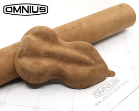 OMNIUS - ZELFKLEVENDE WIKKELSTOF - ALCANTARA - CAMEL