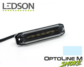 LEDSON - OPTOLINE M - POSITIELAMP/ZIJMARKERING - *SMOKE* - KOEL WIT