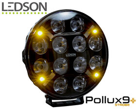 LEDSON - Pollux9+ STROBE - LED VERSTRALER MET FLITSER - WIT/ORANJE STADSLICHT - 120W 